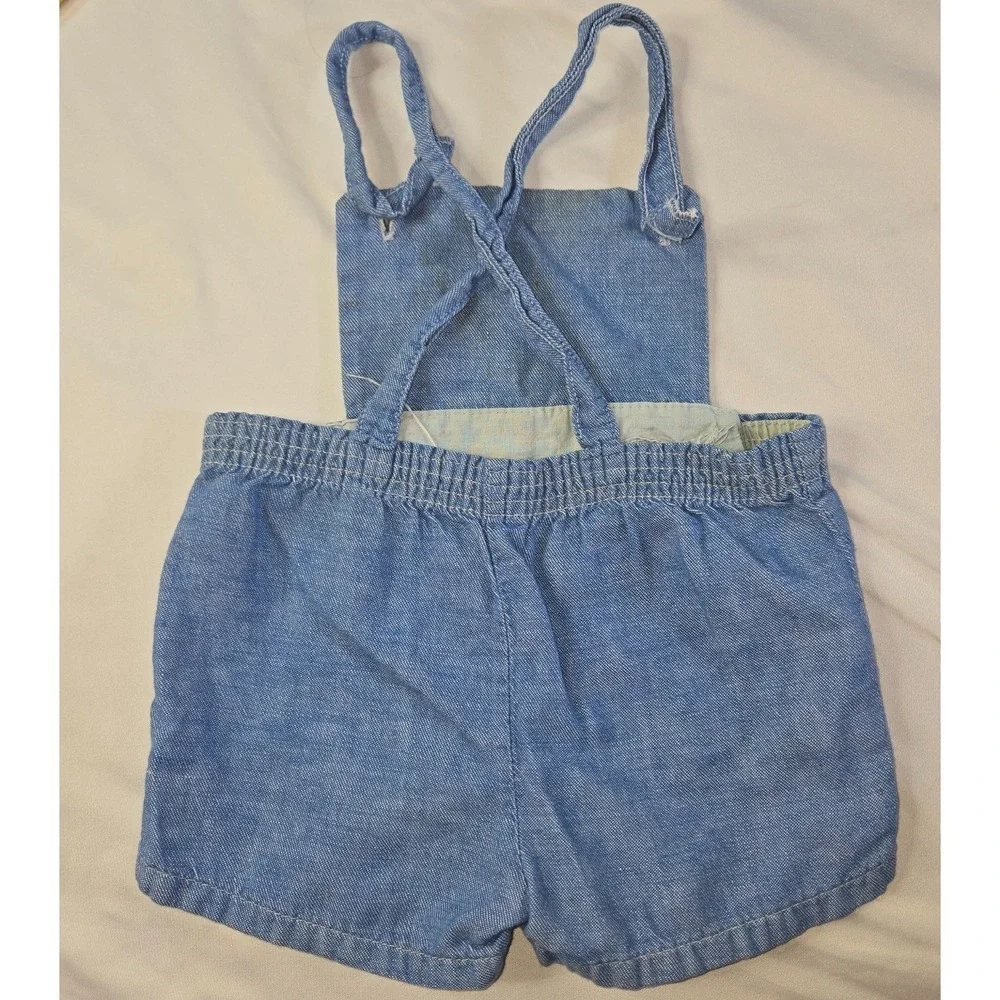 Vintage Girl's Baby Toddler Pant Shorts Overall Lot of 7 Floral 3 to 18 Months
